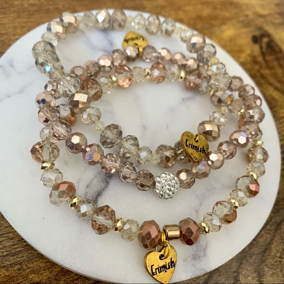 New Erimish set of 3 stretch bracelets - Picture 2 of 7